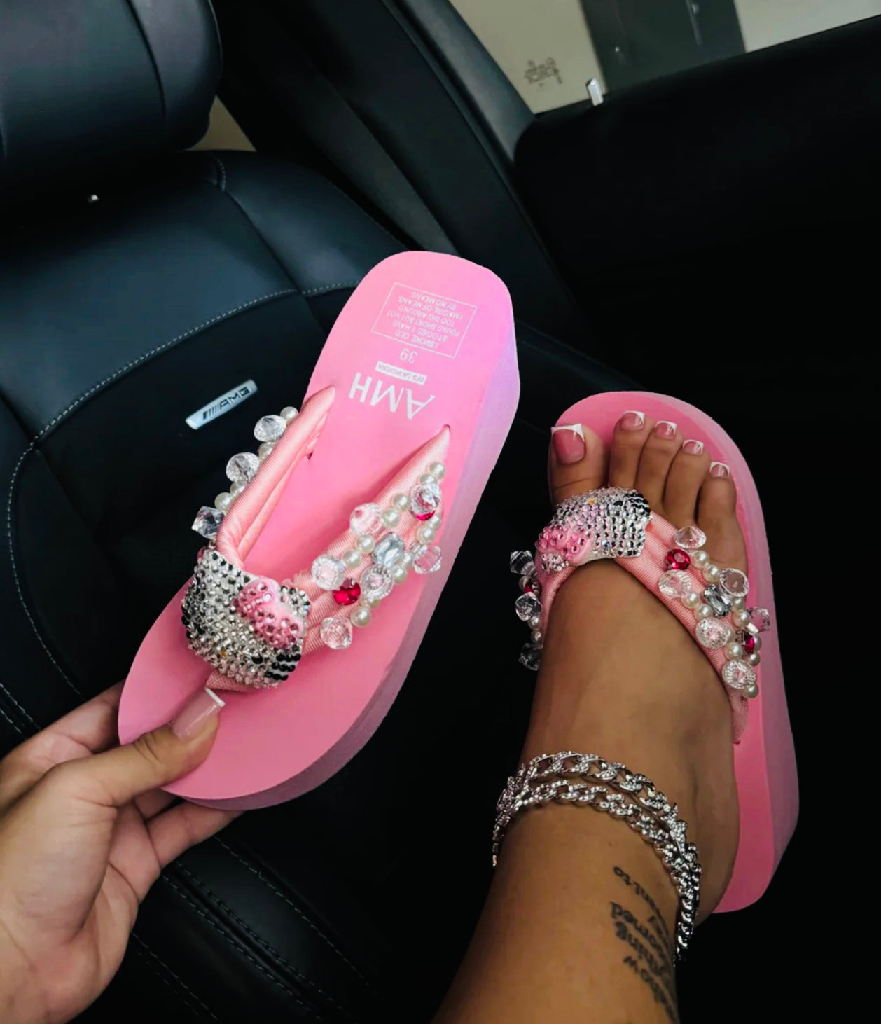 Cheetah hello Kitty slippers