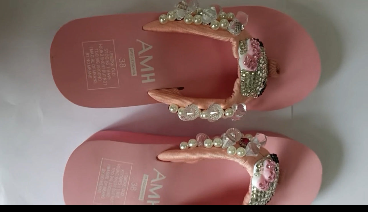 Cheetah hello Kitty slippers
